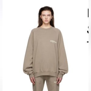 Taupe Cotton Sweatshirt